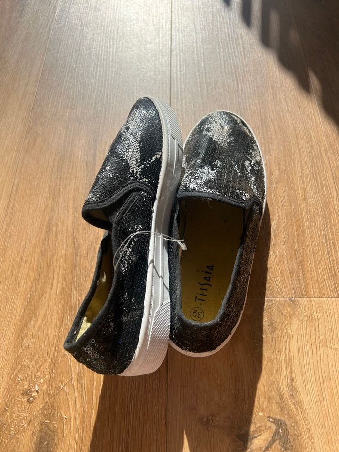 Chaussures tissaia pailletées