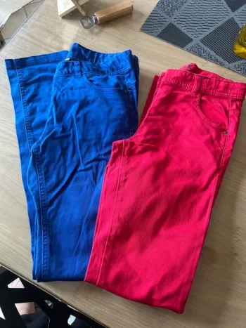 Lot de 2 jeans filles 12 ans