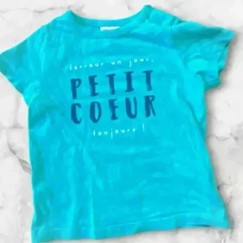 Tee-shirt 23 mois – Tape à l’œil – Bleu turquoise