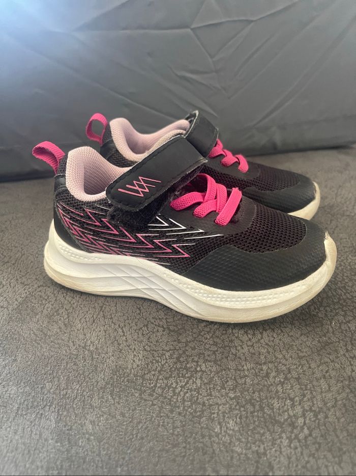 Basket rose noire et blanche CHAUSSEA fille