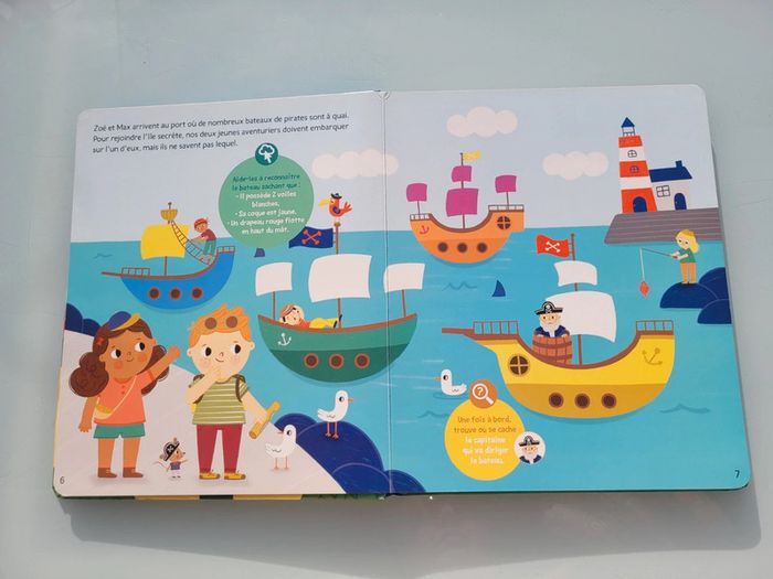 Livre jeu Le Trésor caché des Pirates, les petits aventuriers auzou (56) - photo numéro 4