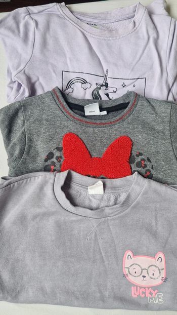 Lot de 3 pulls fille 6ans