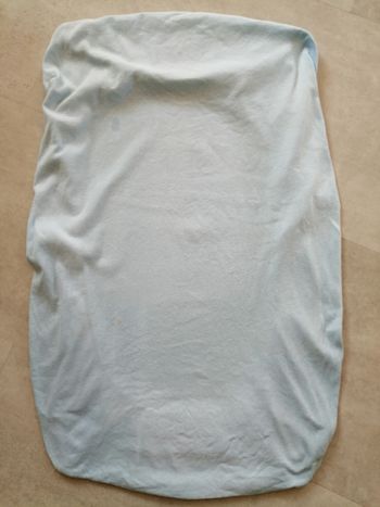 drap housse bleu 40 x 80 cm