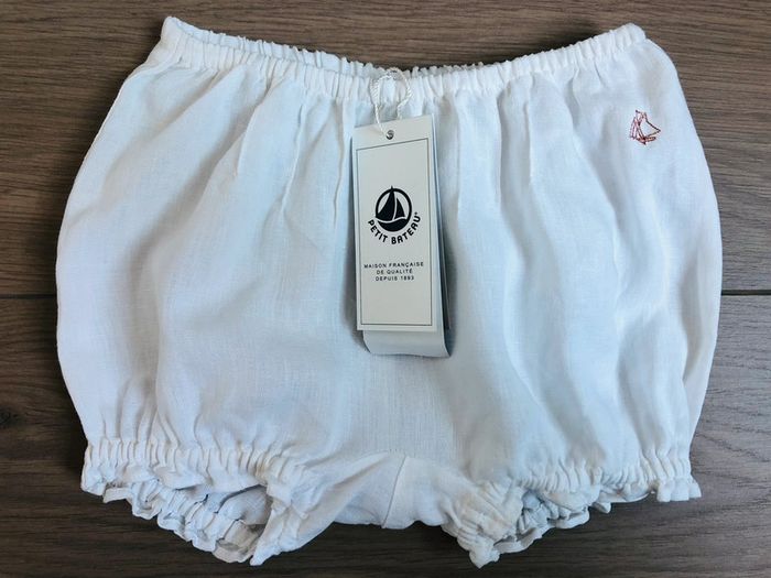Culotte bloomer 100% Lin en fibre naturelle Petit bateau T-24 mois