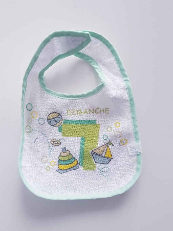 Baby Bear - Lot de 7 bavoirs - Doublure plastifié - Jours de la semaine - photo numéro 10