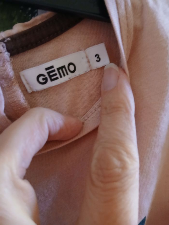 T shirt manches longues imprimé oiseau - photo numéro 3