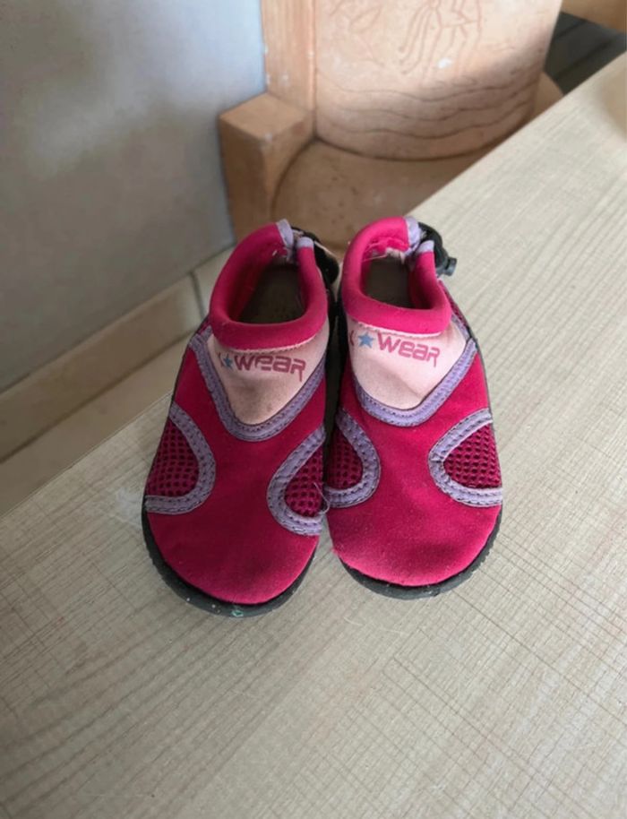 Chaussons aquatiques de plage fille taille 26 wear - photo numéro 2
