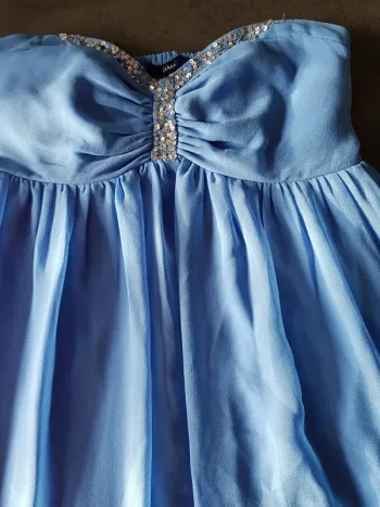 Robe soirée bleue 36