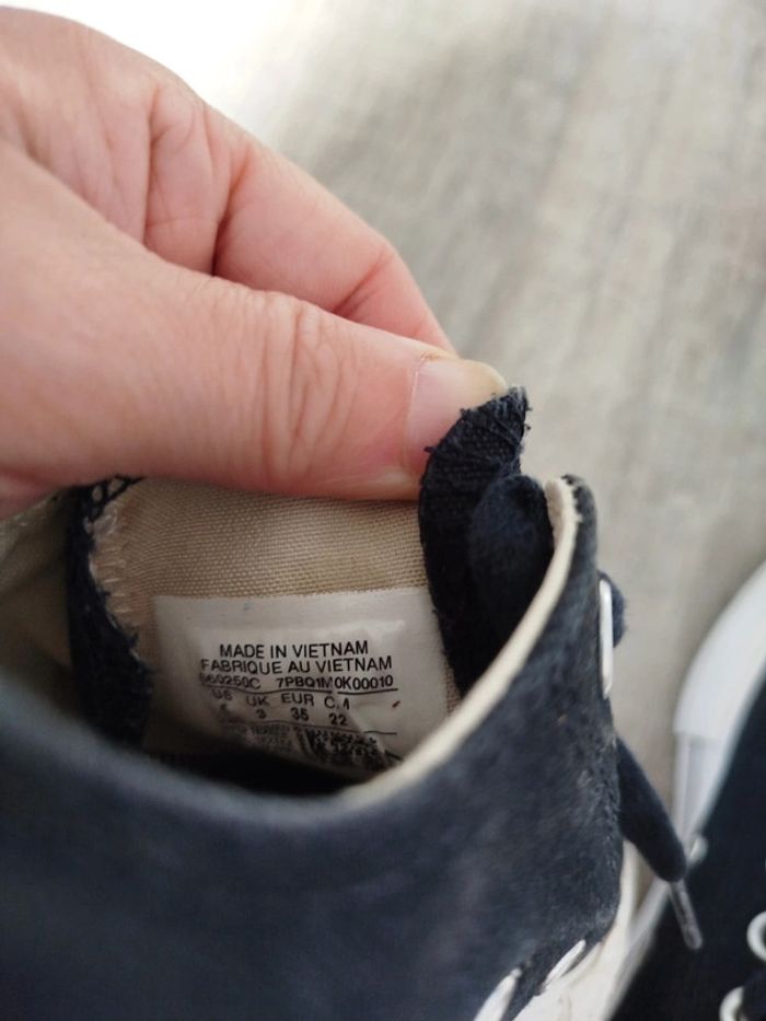 Converse noires plateforme pointure 35 - photo numéro 5