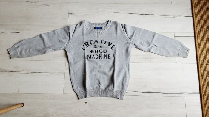 Vêtement garçon pull gris Okaïdi gris 8 ans