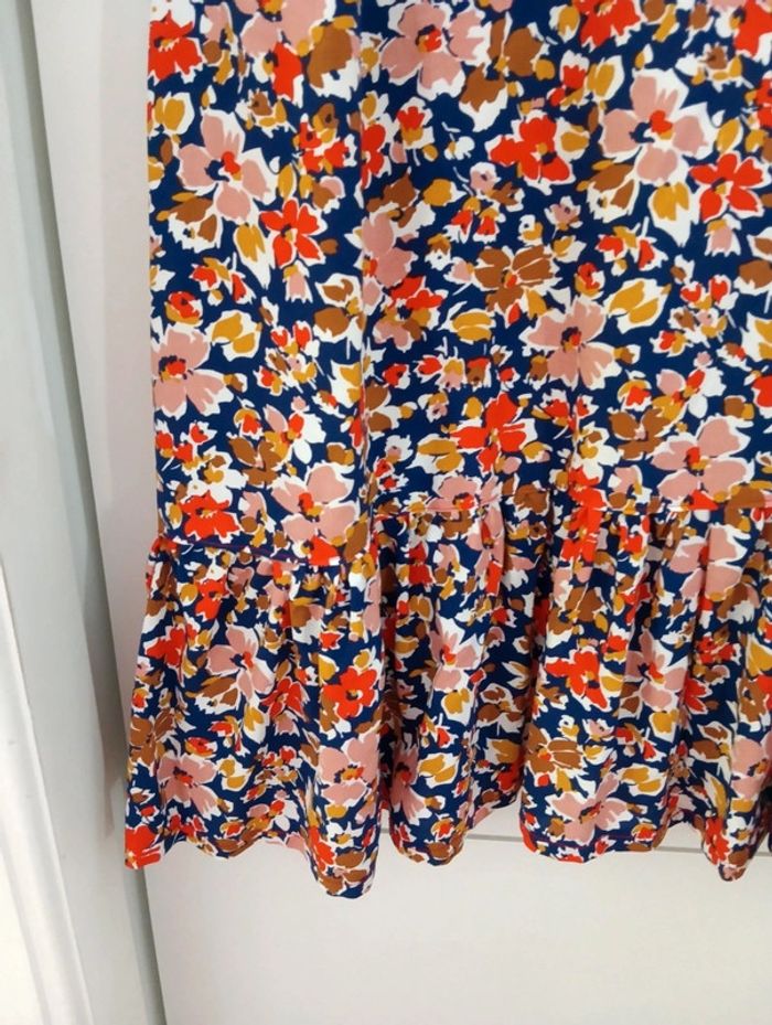 Robe fleurie handmade volantée en bas - photo numéro 7