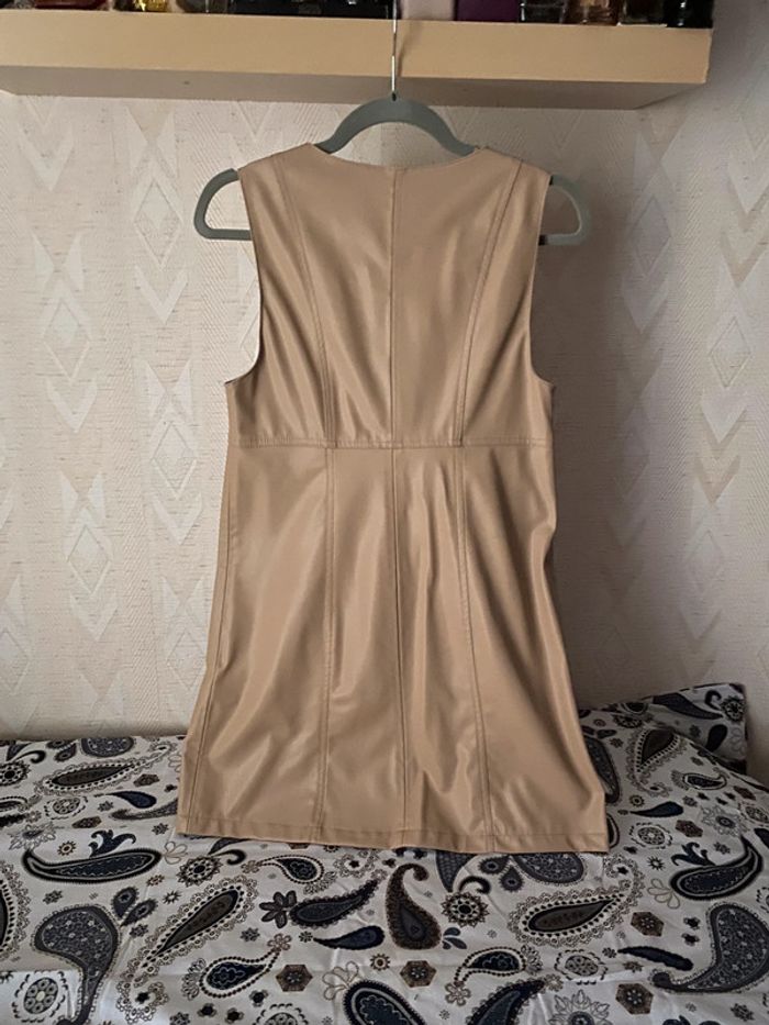 Superbe belle robe beige mini Zara neuve avec étiquette taille S - photo numéro 7