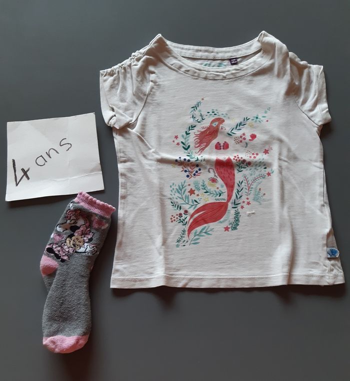 lot fille été 4ans : tee-shirts et shorts - photo numéro 6