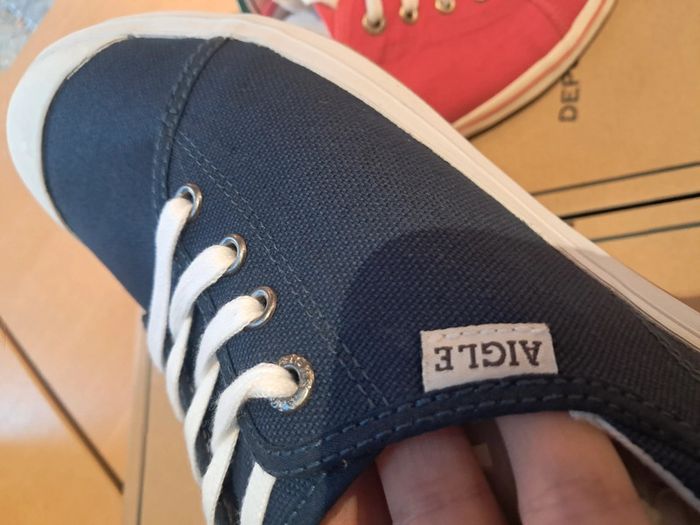 Aigle baskets en toile femme été P.40 neuves - photo numéro 5