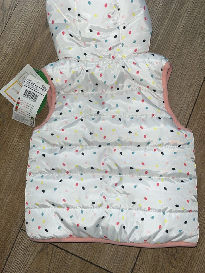 Doudoune sans manches réversible 9 mois 71cm - photo numéro 4