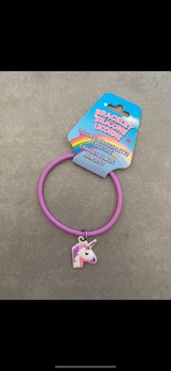 Bracelet  licorne violet