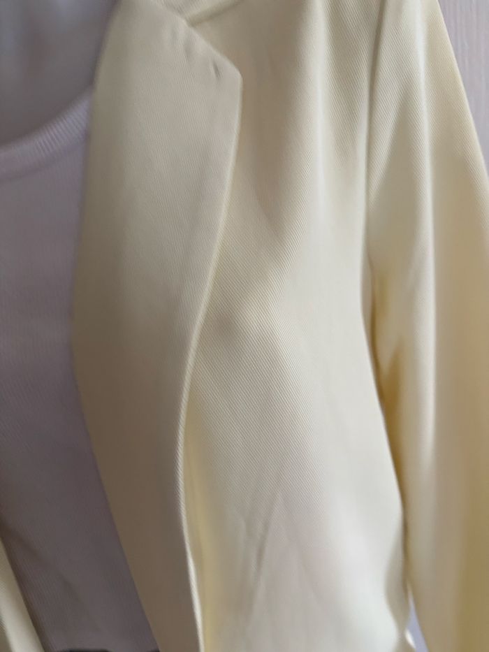 Blazer fin jaune pastel - photo numéro 4