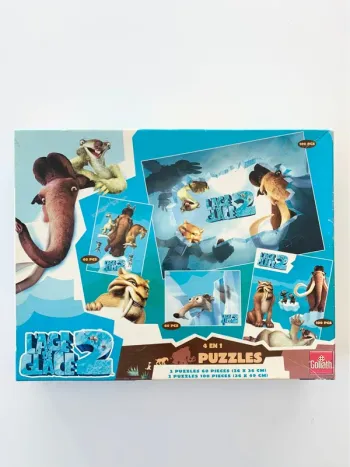 Lot de 4 Puzzles évolutifs Dreamworks - L'âge de glace 2 🧩