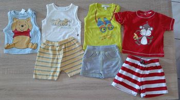 Lot 3 ensembles et 1 debardeur 3 mois