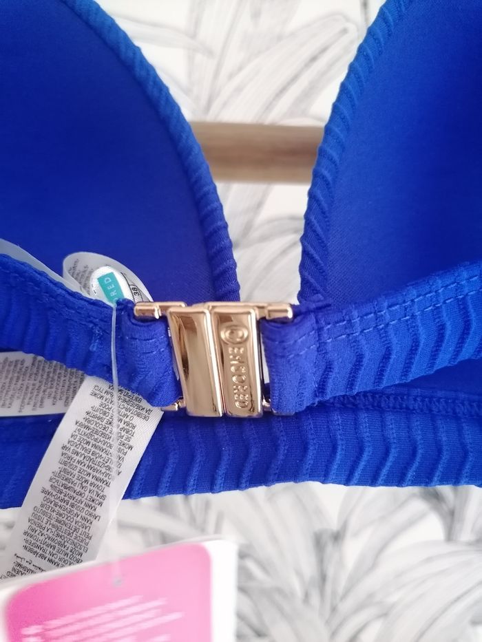 Haut de maillot de bain neuf bleu électrique taille M - photo numéro 6