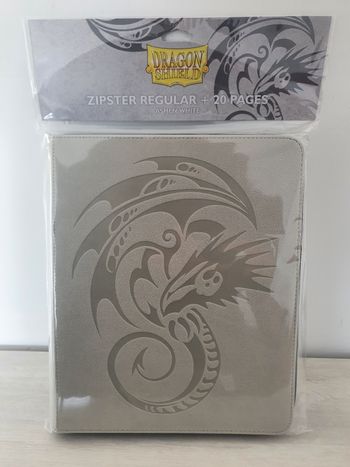Portfolio Classeur Dragon Shield Zipster 360 Ashen White 