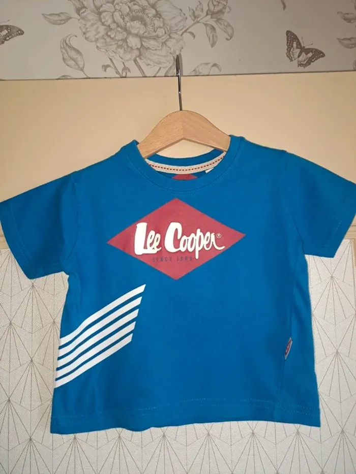 T-shirt bleu garçon Lee Cooper 2 ans tbe