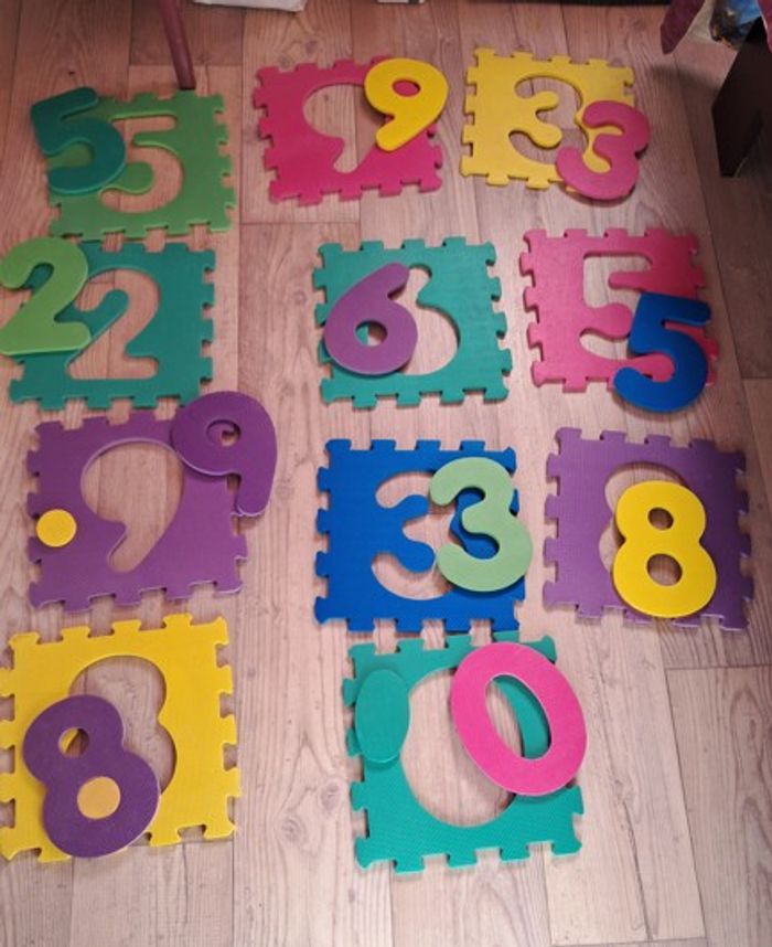 20 Dalles mousse chiffre puzzle - photo numéro 5