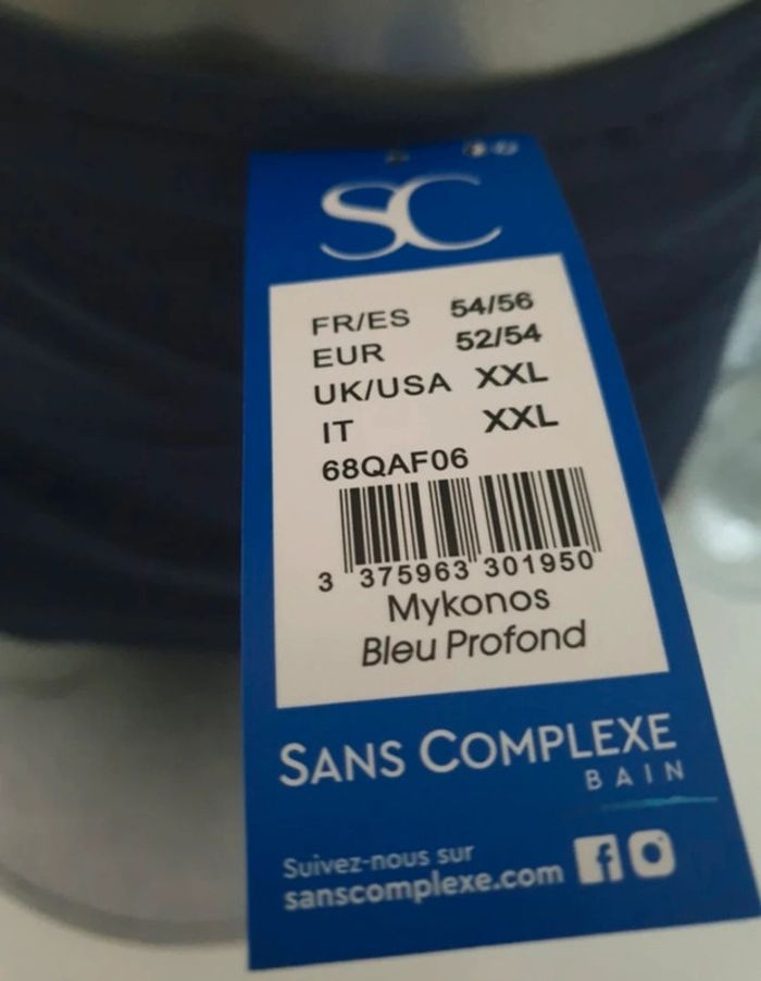 Culotte de bain Marine Taille 54 - photo numéro 2