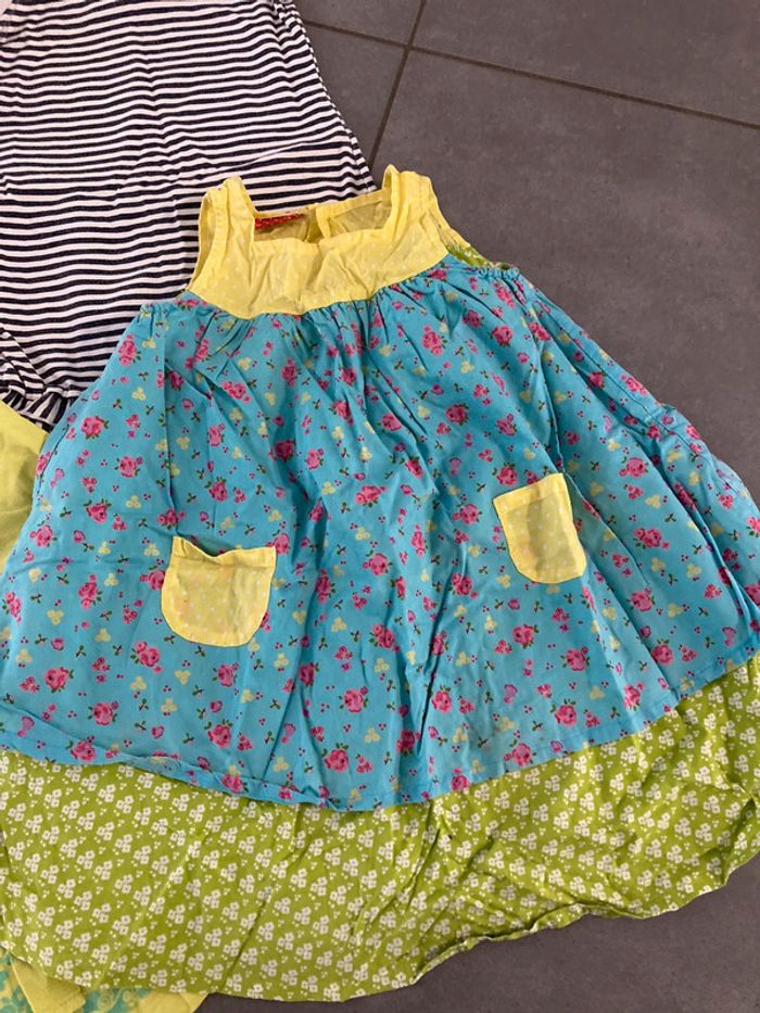Lot ensemble robe vêtement fille enfant taille 18 24 mois 2 ans - photo numéro 2