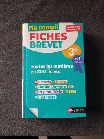 Livre Fiches Brevet Nathan Neuf