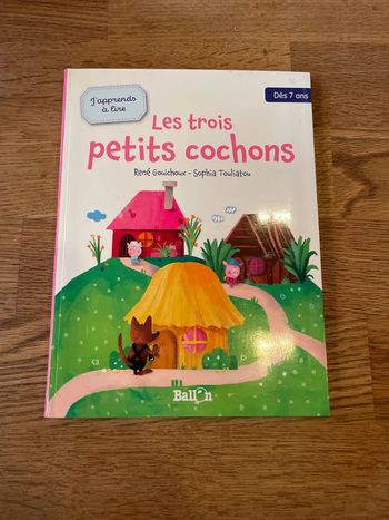 Livre J’apprends à lire Les trois petits cochons