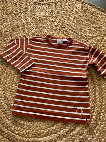 Tee shirt manches longues à rayures Zara 5 ans
