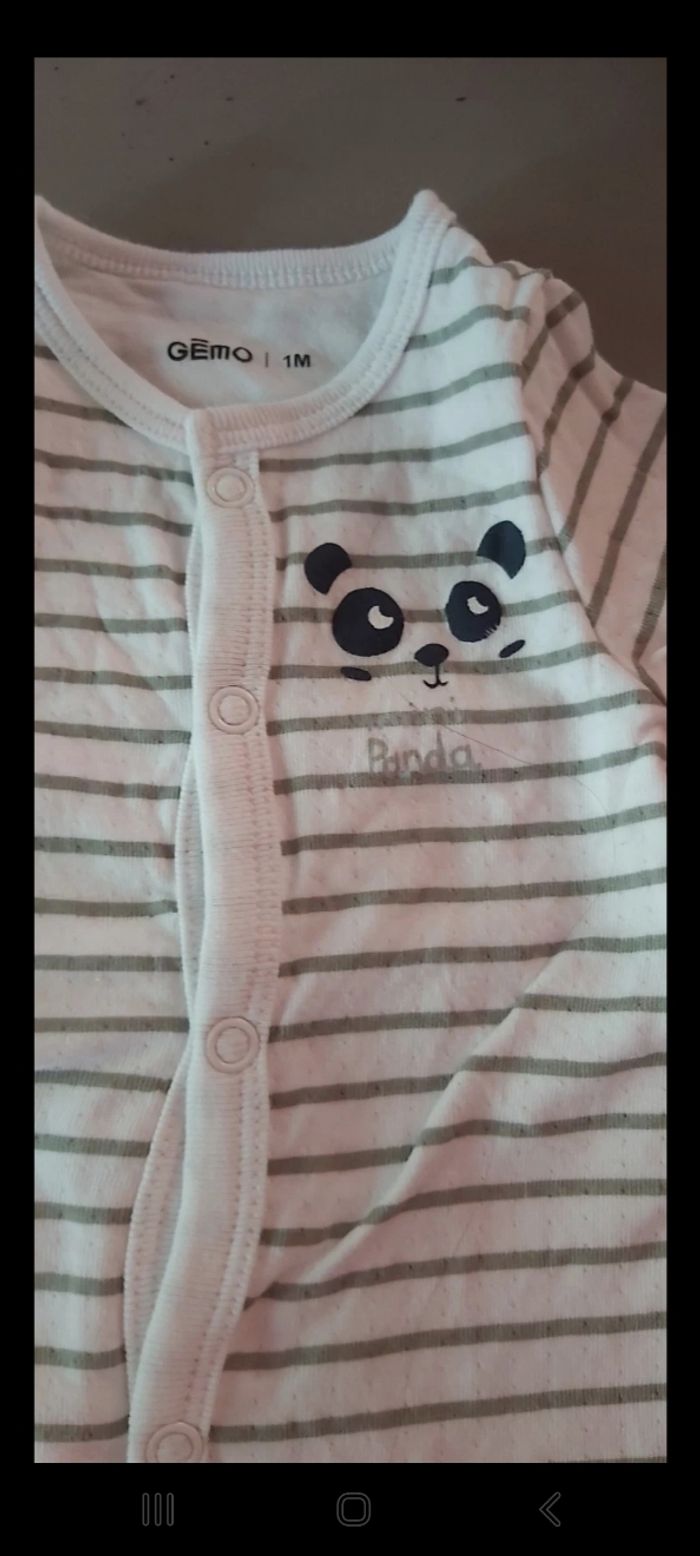 Pyjama ete et bodie hivers 1 mois - photo numéro 4