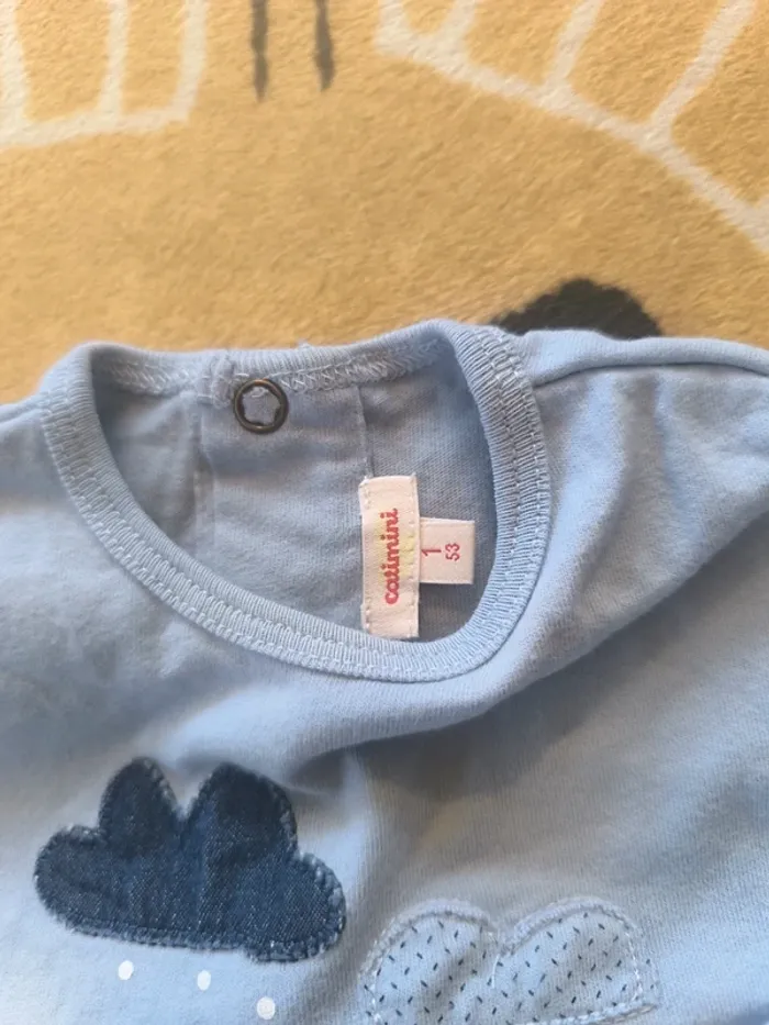 Tee shirt  1 mois 52/55 mixte - photo numéro 4
