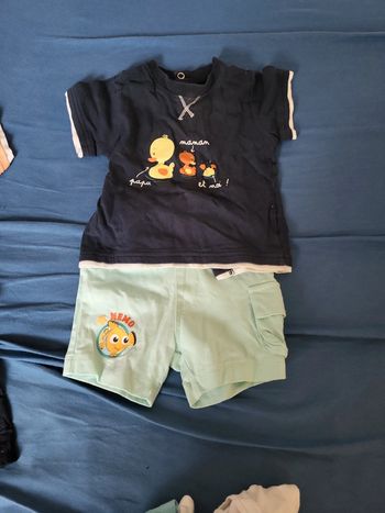 Ensemble short nemo et t shirt canard