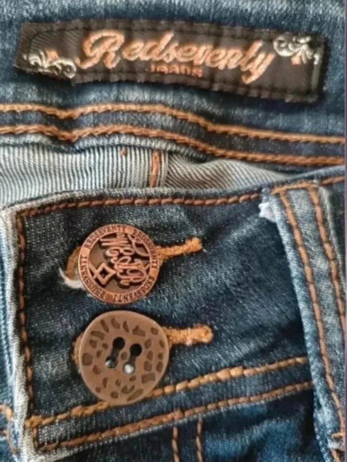 Jean vintage y2k Redseventy ,coupe flare style seventies ,taille basse ,elasthanne - photo numéro 8