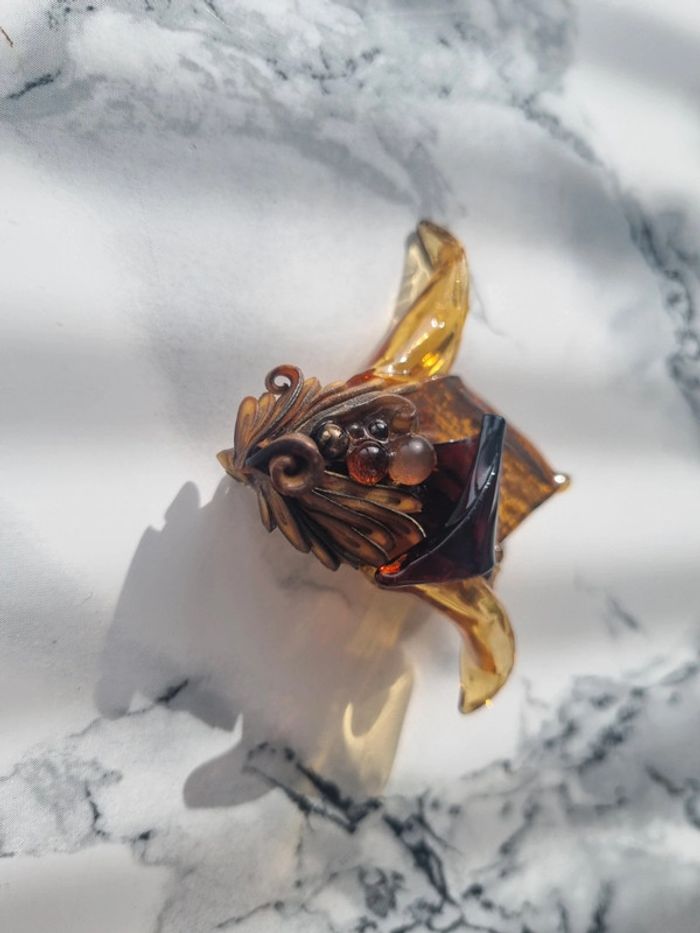 Broche vintage en verre - photo numéro 4