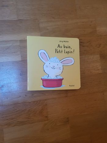 Livre au bain petit lapin