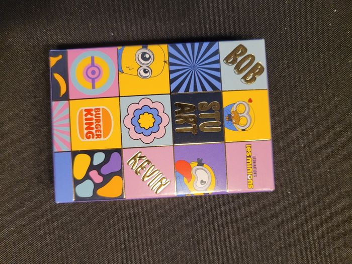 Jeu de cartes les minions Burger king