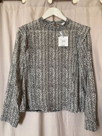 Blouse neuve étiquetée Lili Sidonio motif animal léopard M