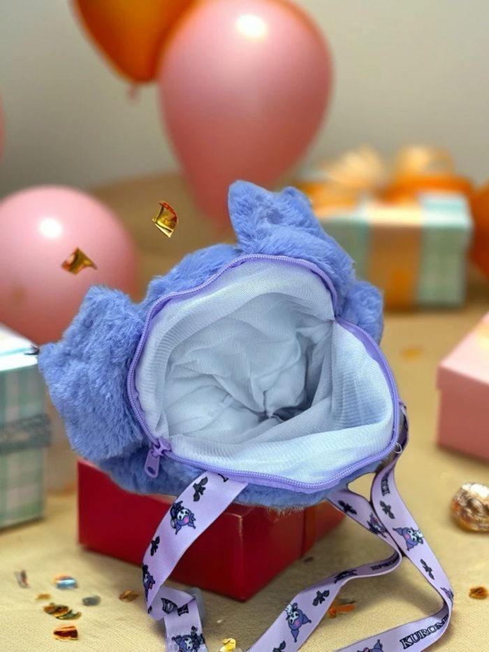 Sac bandoulière Kuromi violet - photo numéro 3
