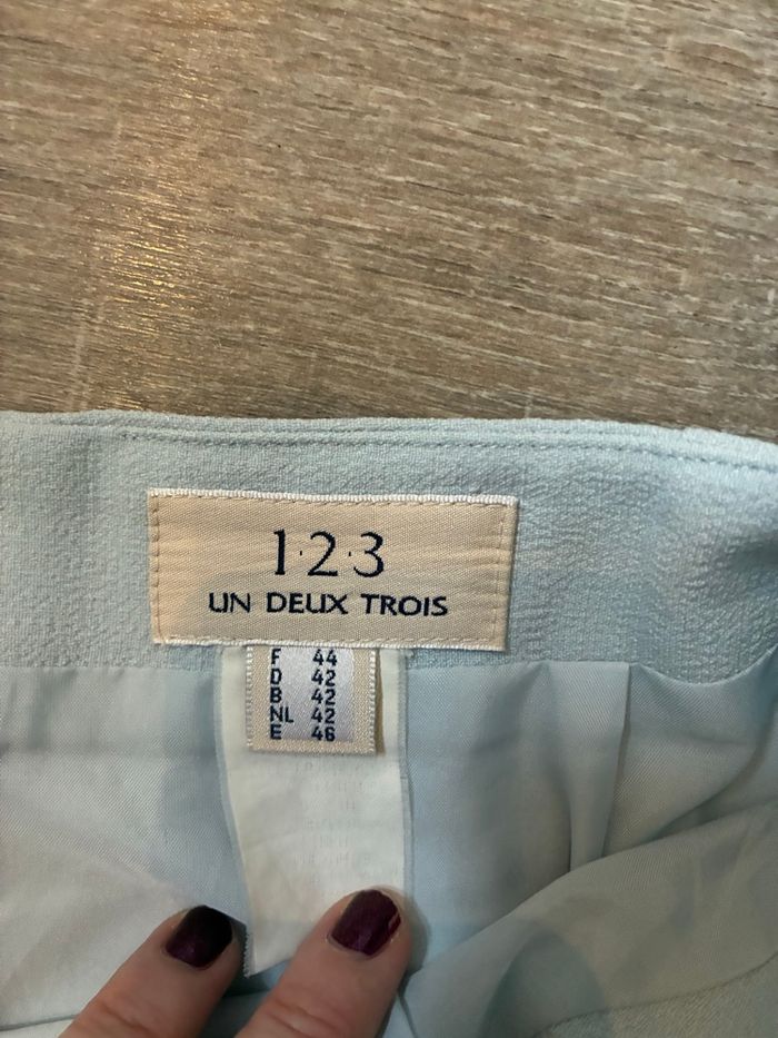 Jupe bleu ciel 1.2.3 taille 44 - photo numéro 2