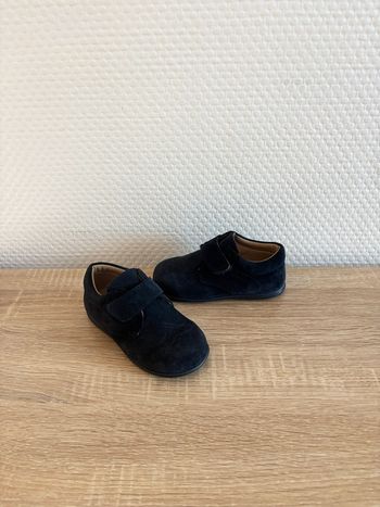 Chaussures en daim bleu marine Power kids