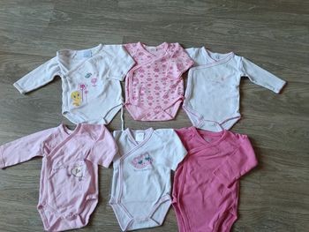 Lot 6 bodies croisés 3 mois