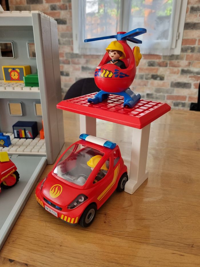 Gros lot caserne des pompiers playmobil 1.2.3 - photo numéro 5
