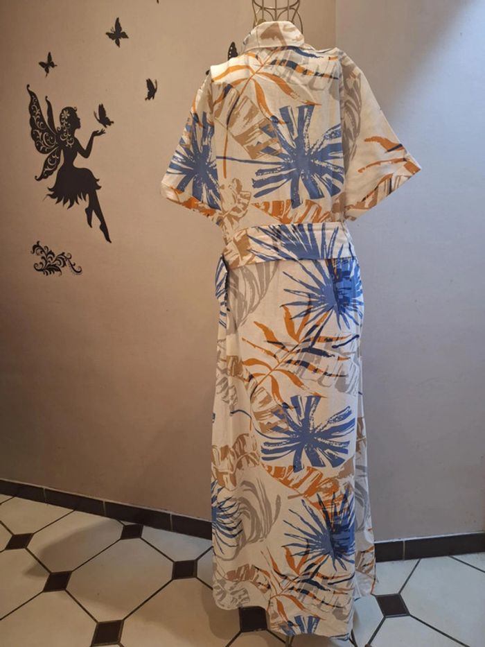 Robe chemise longue imprimée - photo numéro 3