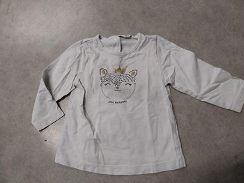 haut tee shirt manches longues fille 18 mois tape à l'oeil