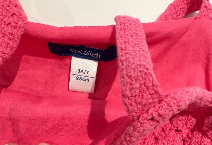 Robe bretelles tulle doublure Fuchsia 3 ans > 98 cm Okaïdi - photo numéro 2