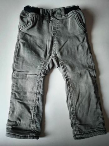 Pantalon gris moutonné