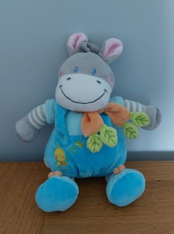 Doudou peluche zèbre poney cheval Nicotoy 